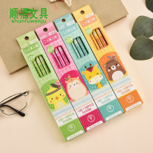 卡通10支盒装 圆杆 小皮头HB铅笔  儿童正规书写 文具批发