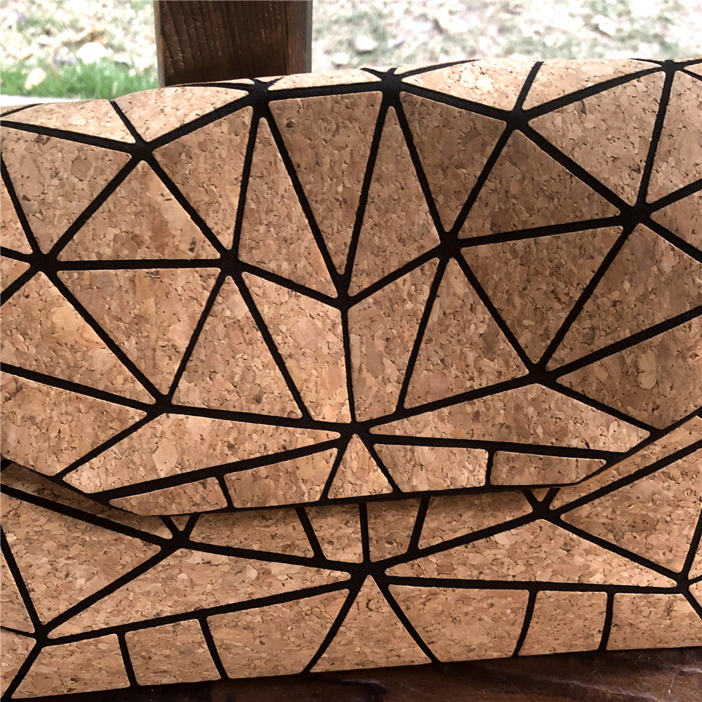 2024 neue personalisierte umweltfreundliche Diamantgitter-Spleißen geometrische Holzmaserung diagonale Kreuz Damenkette_voghion.com