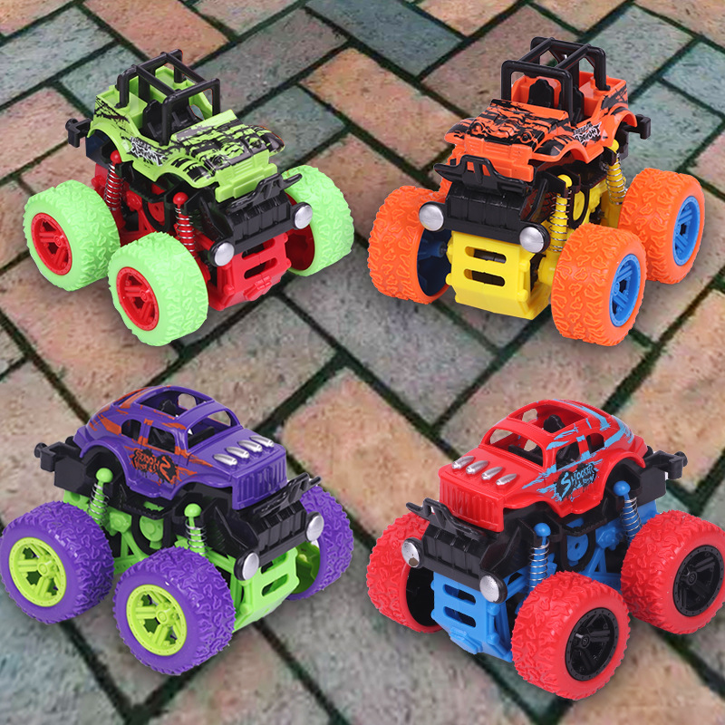 抖音网红儿童玩具男孩四驱惯性越野车特技模型车地摊玩具礼品批发