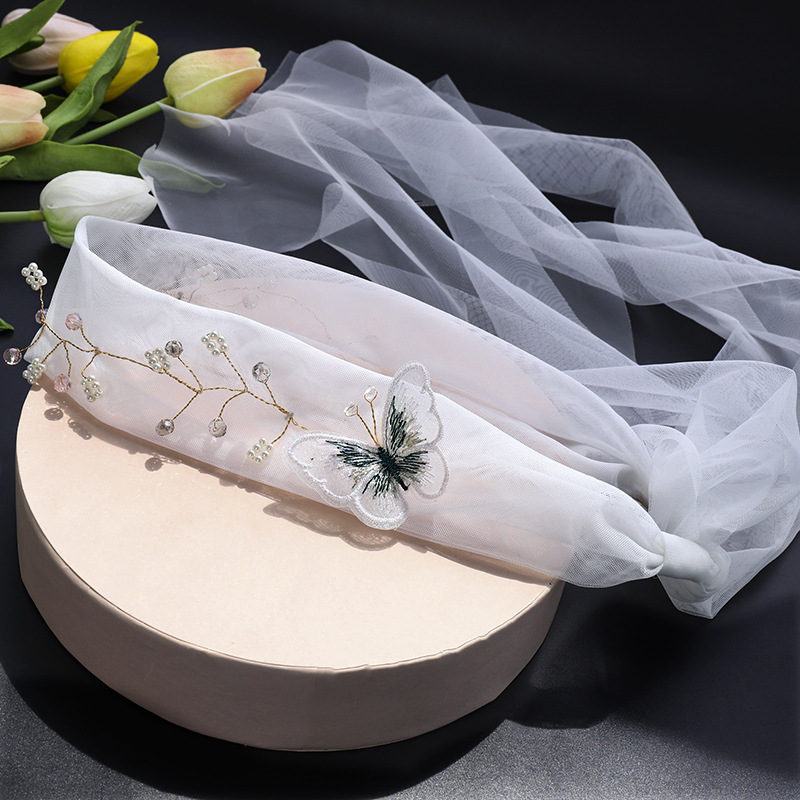 Net Yarn Butterfly Ethnic Style Headband Wholesale Nihaojewelry display picture 5
