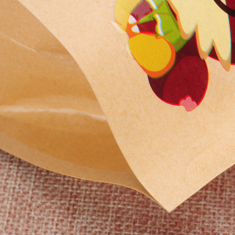 厂家 通用牛皮纸包装袋食品花茶袋开窗瓜子麻花包装纸袋