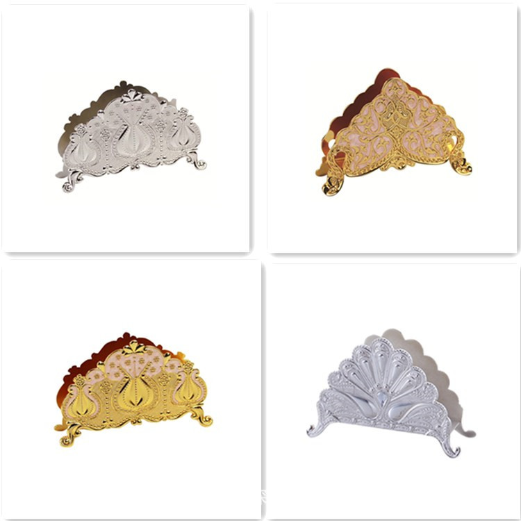 欧式桌面纸巾架金属酒店餐厅桌面餐巾座纸巾夹