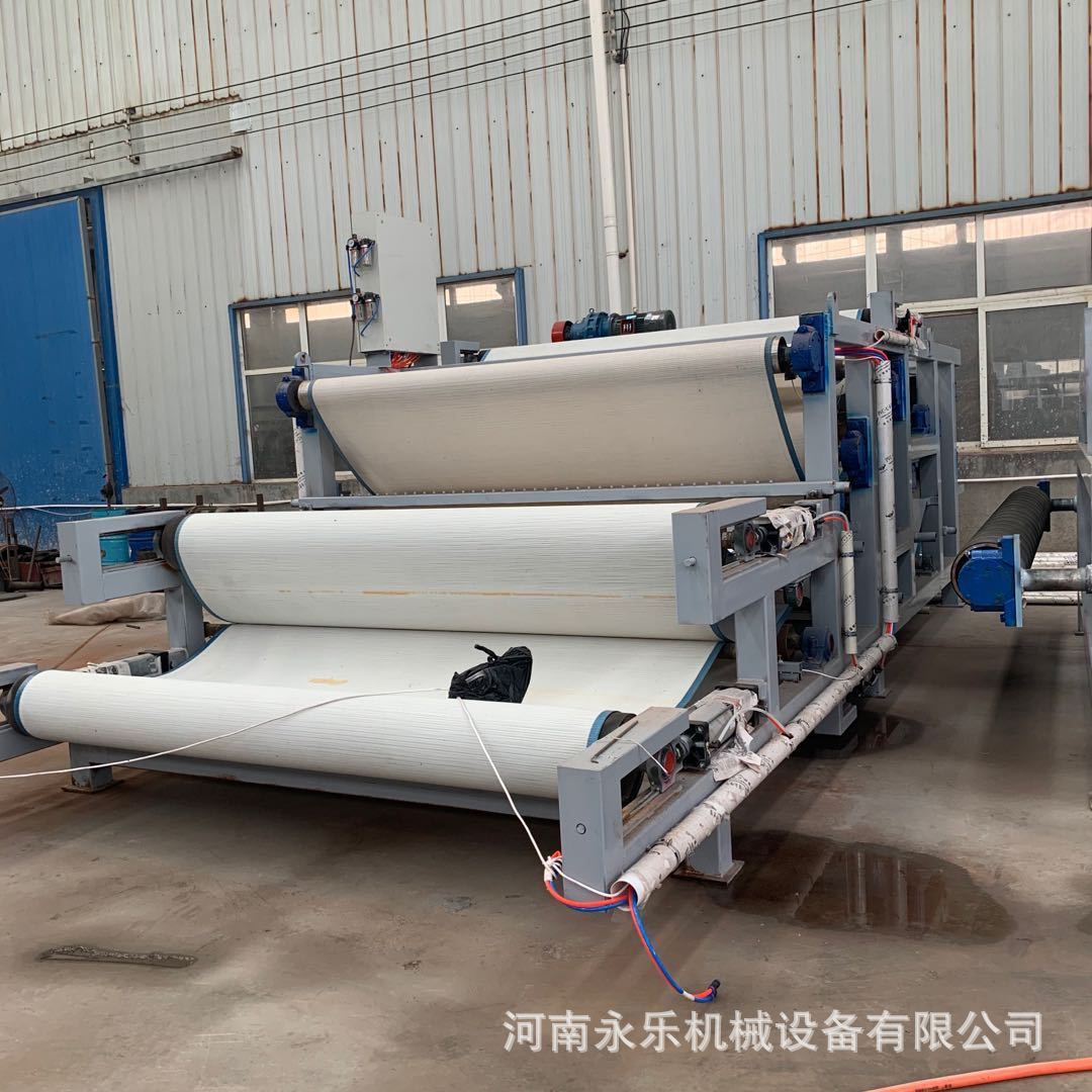 砂石廠排汙泥壓濾機 帶式壓濾機的工作流程及原理 壓濾機廠家