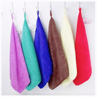 Absorbent towel white towel square towel dishcloth Bar coffee machine cleaning cloth kitchen dish towel milk tea