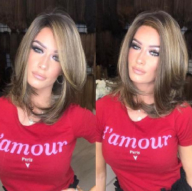 速賣通熱款假發卷發 女士頭套廠家直銷