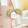 Explosive sunflower double -layer lettering can open the chain you are my sunshine pendant manufacturer direct sales