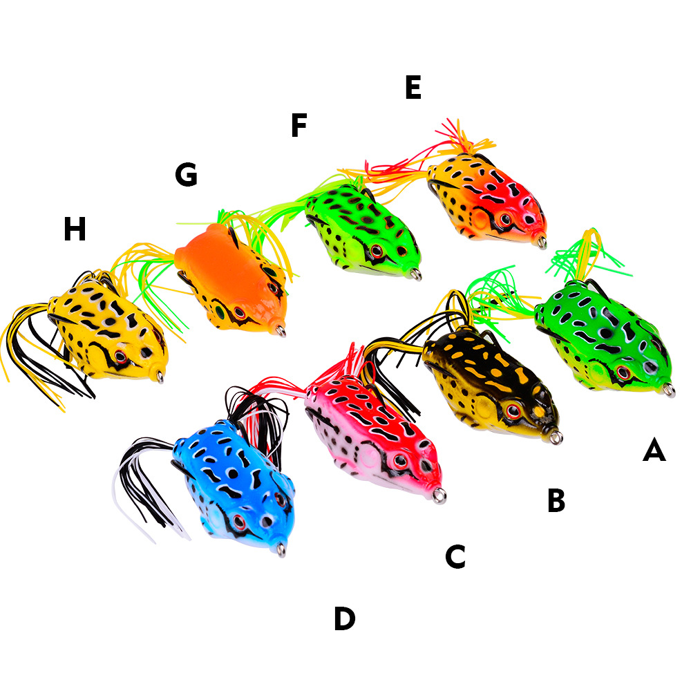 Soft Frogs Lures Soft Baits Bass Trout Fresh Water Fishing Lure