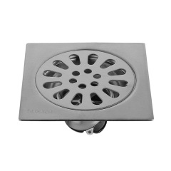 304 stainless steel odor-proof floor drain sewer anti-mosquito washing machine bathroom floor drain large discharge square thick floor drain