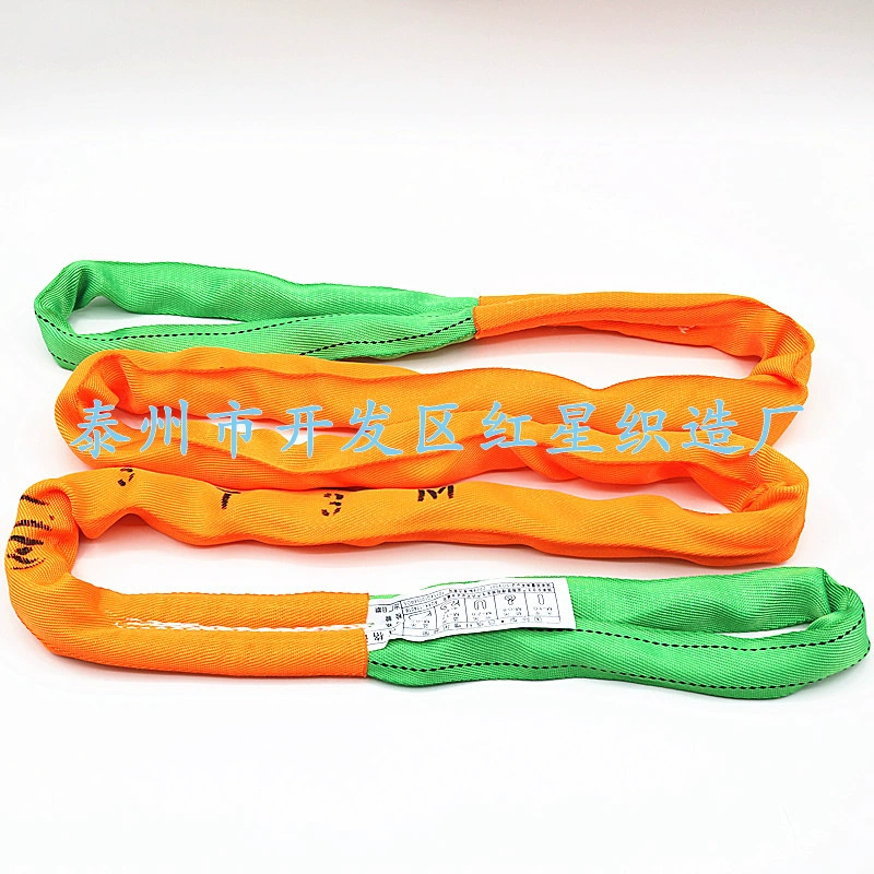 Поставка двух-конец пряжки гибкий подъемный ремень высокой прочности волокна цвет кран подъемный ремень трос 3T5T10 тонн