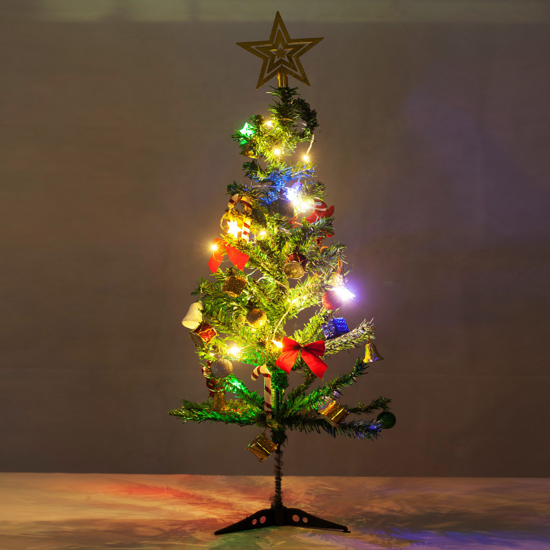 Árbol de Navidad casa paquete 0,6/0,9/1,2/1,5 m MerryChristma decoración de Navidad Decoración