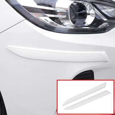 Car bumper anti-scratch anti-scratch Qapı və bamper qoruyucu zolaqlar - 10-bumper-pure-white-a-pair