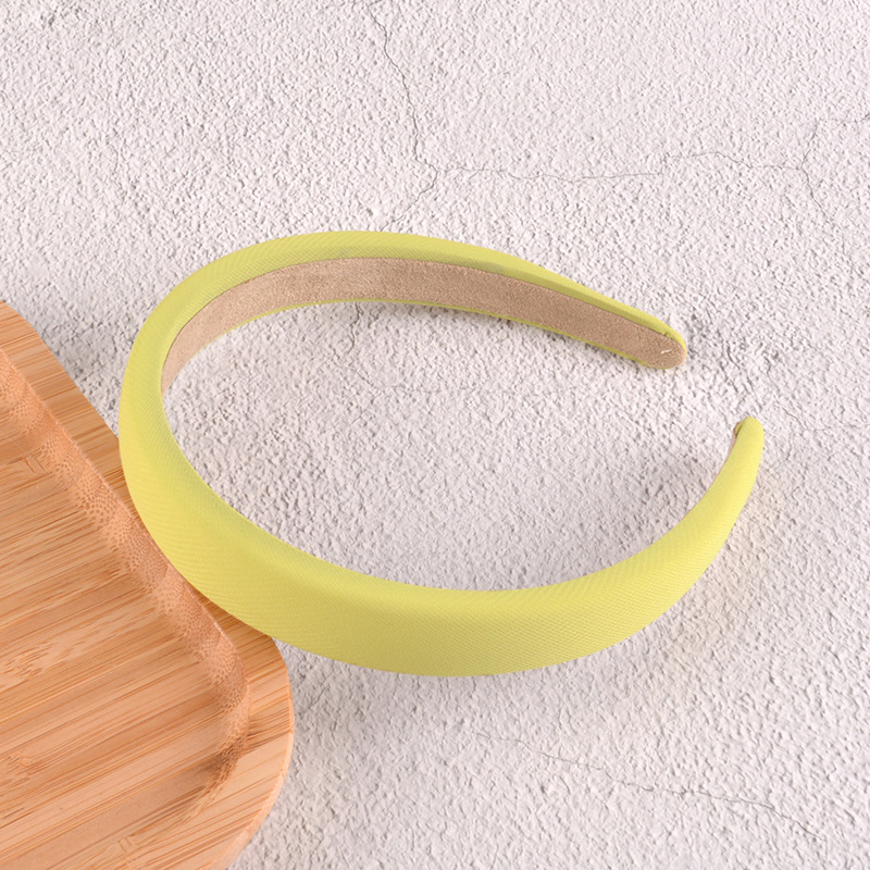 Simple Pure Color Sponge Headband display picture 11