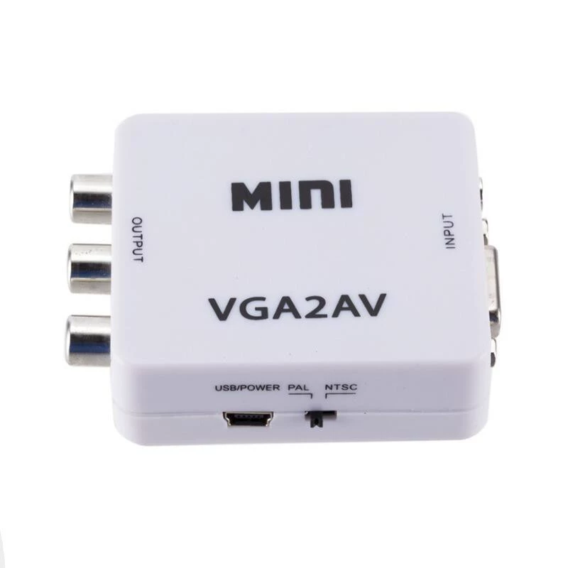 Фабричный конвертор VGA в AV для ПК, конвертер VGA2AV AVTOVGA 1080p
