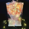 — (LED Китти, прозрачная подарочная коробка, с цветами)