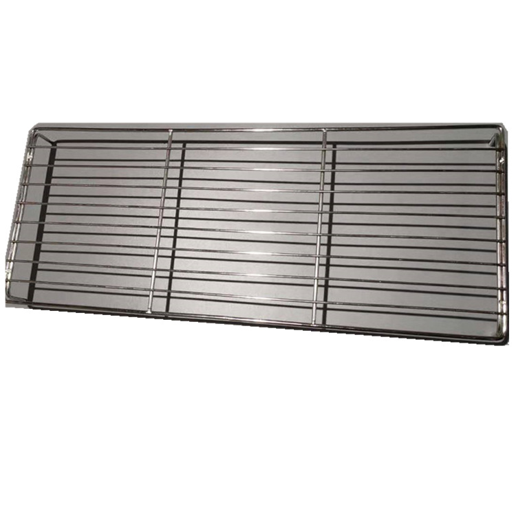 Hebei fábrica al por mayor cuadrado de acero inoxidable barbacoa neta con pies a la parrilla Red de pescado horno Net rack