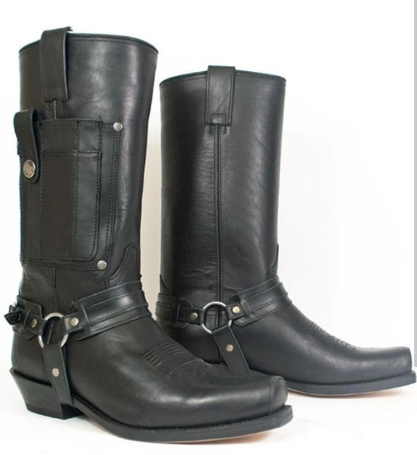 2020 Autumn and Winter New Leather Shoes Embroidered Knight Boots Men's Boots Men's Shoes Jgb2020N0003018