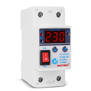 SVP-912M adjustable self-compound intelligent over and under voltage protector delay function with manual switch 220V X20