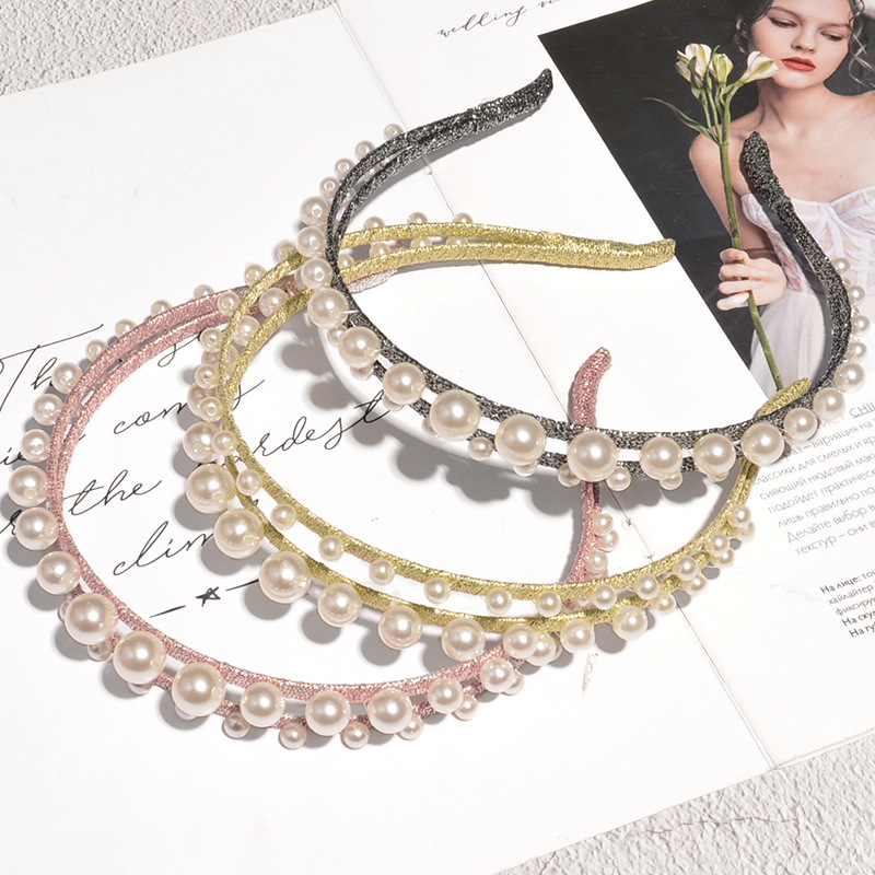 Double-layer Pearl Headband display picture 2