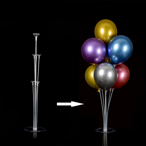 Transparent table floating bracket birthday party wedding celebration table decoration table floating ball column column guide base wholesale