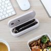 Portable chopsticks Spoon Cutlery box suit student children Cutlery box UV disinfect Cutlery box suit