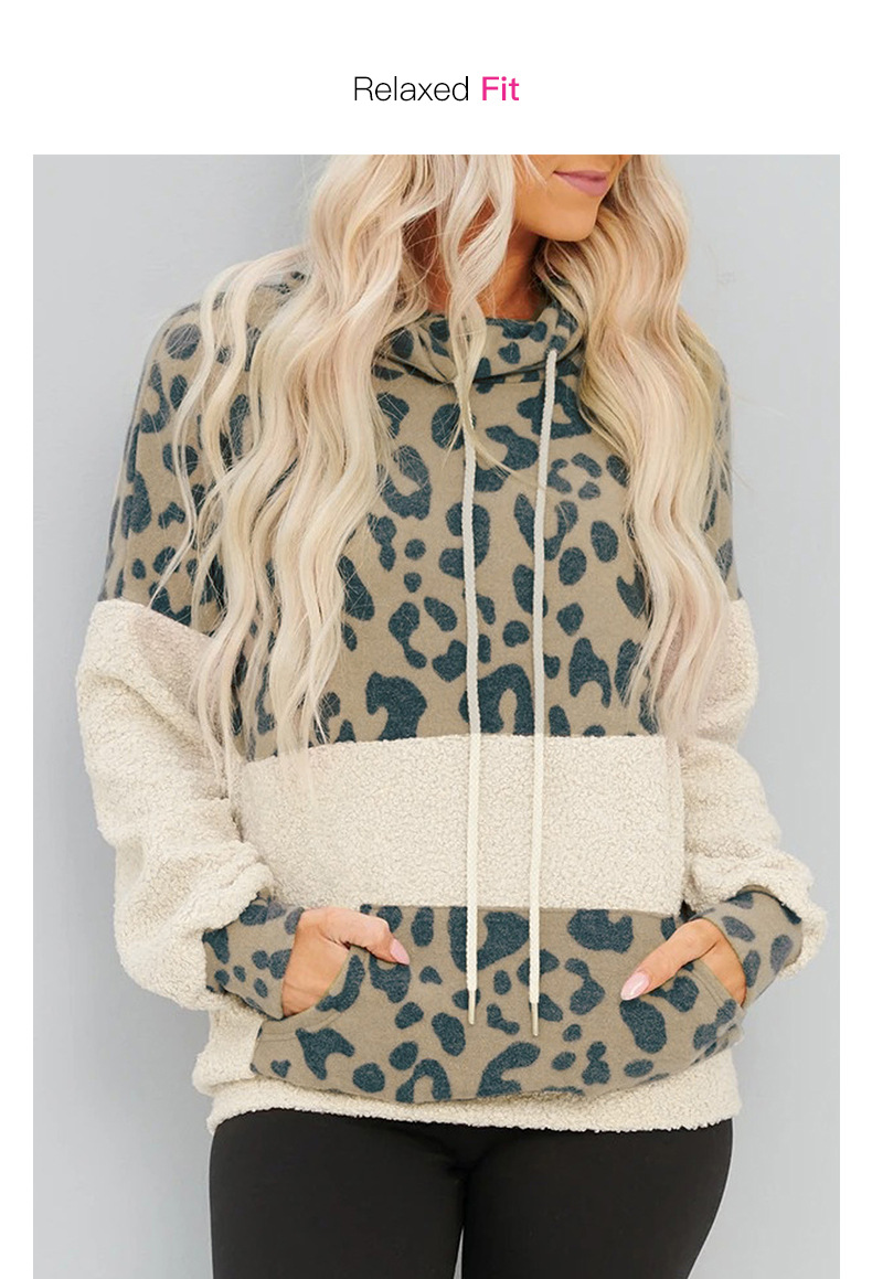 autumn new long-sleeved camouflage color matching street style hooded women s sweater  NSSI2493