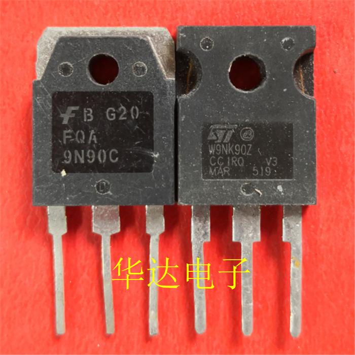 FQA9N90C W9NK90Z 场效应管 直插 9A 900V 原装进口拆机 仙童测好