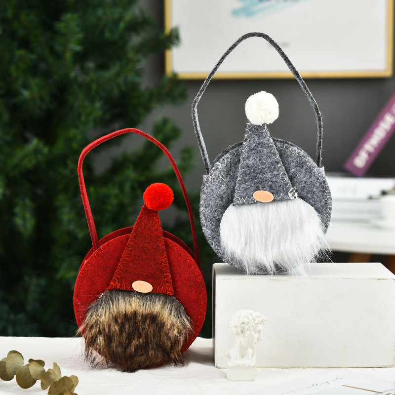 Creative Christmas Decoration Three-dimensional Doll Candy Tote Bag Wholesale Nihaojewelry display picture 11