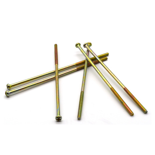 PM galvanized cross round head machine screws switch panel screws M3-M6 hand-tightened full-thread and half-thread extension screws