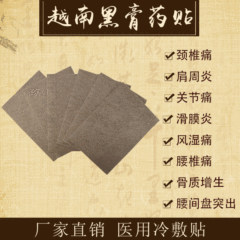 Vietnamese Black Pain Relieving Plaster, for Lumbar Muscle Strain and Joint Pain, Pain Relief and Flexibility Plaster, Red Pain Relieving Plaster (6 Patches)