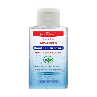 Natureguess Disposable Liquid soap Foreign trade 60ml Gel portable Take it with you bottled english Exit