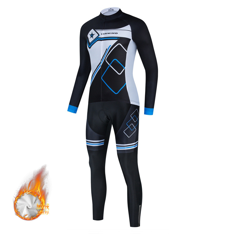 (Cross-border trading), demi-season road road bike, long-sleeve, jersey, velvet keep warm set, custom-made 3