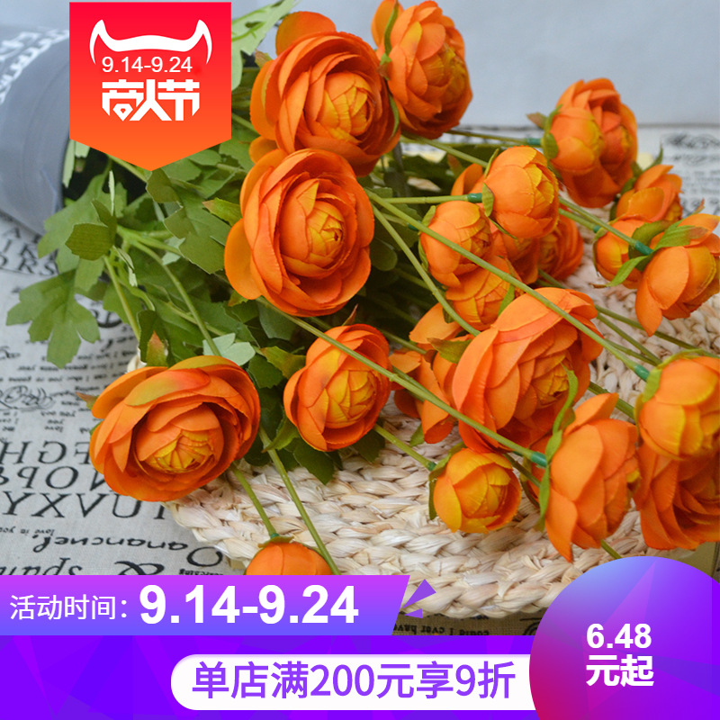 European editions ins Simulation nectar lotus Long Plumeria Home Furnishing Place DIY Artificial flower 8 Camellia