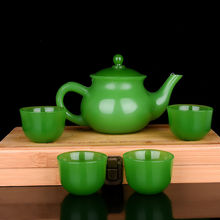 仿玉石茶壶茶杯功夫茶茶碗饰品套装多种组合客厅茶具礼物礼品