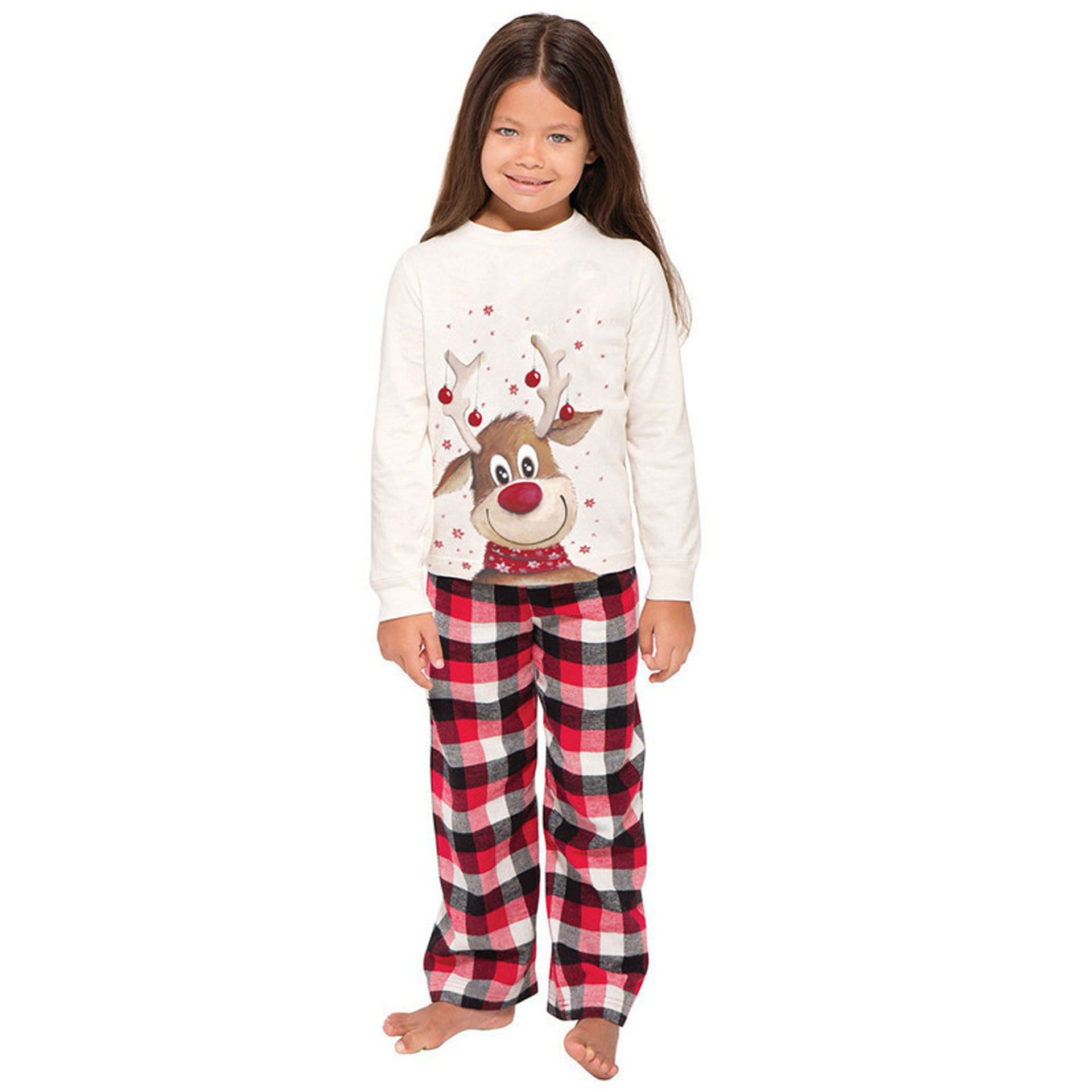 Casual Elk Cotton Blend Printing Pants Sets Casual Pants Hoodie Family Matching Outfits display picture 4