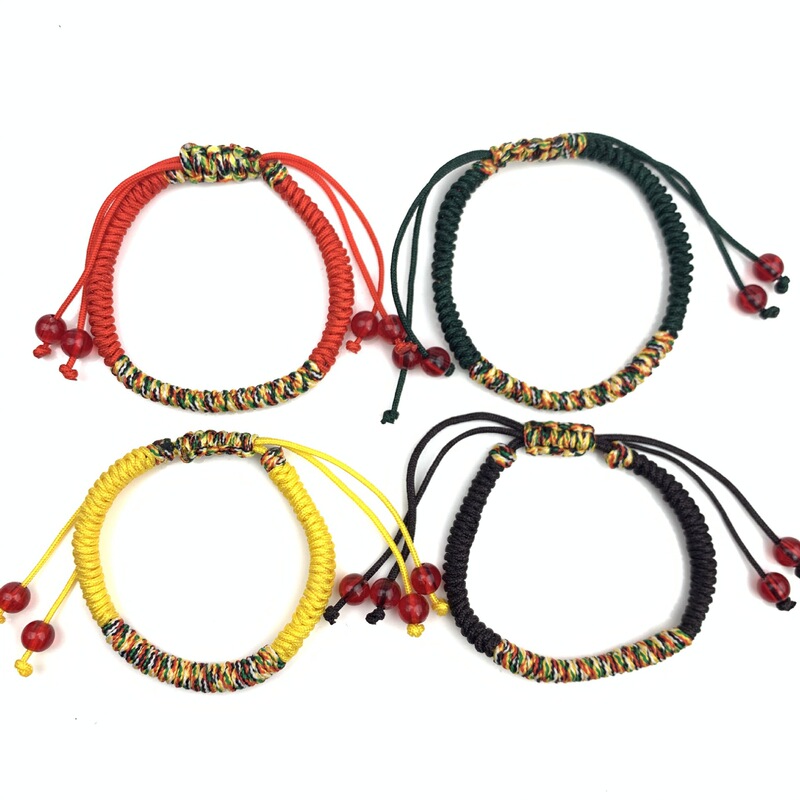 New DiAmond Knot BrAcelet with Five-color ThreAd And Nylon A-line HAnd-woven BrAcelet for Men And Women Couple BrAcelet MAnufActurer