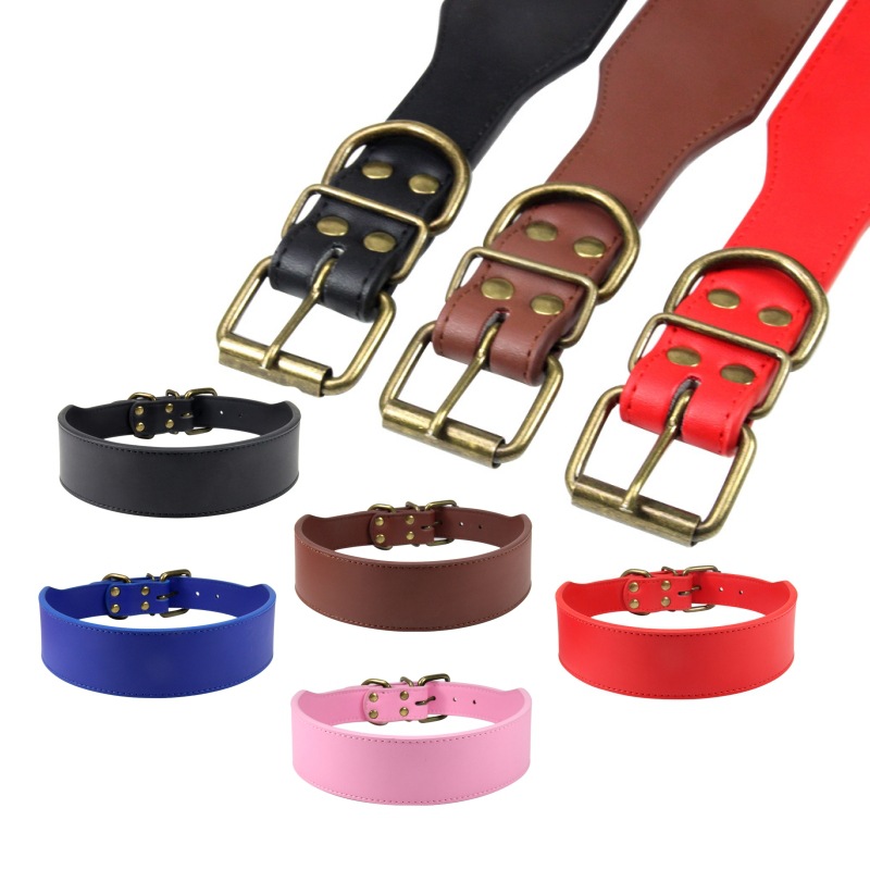 Microfiber leisure time Pets chokers  Foreign trade Collar large Bulldog Traction rope Dog Collar wear-resisting Scrub Dog collar