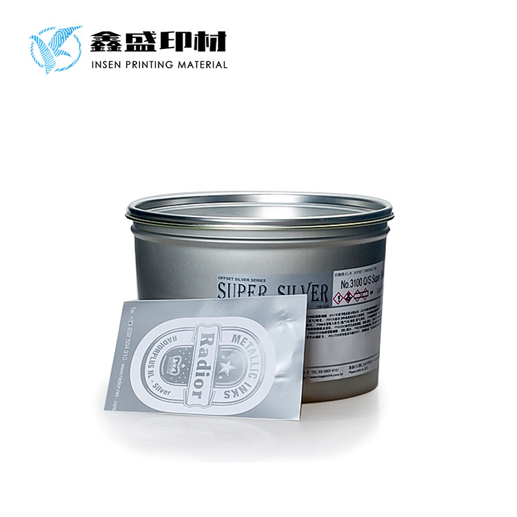 日本银白色银墨女神特亮银色油墨 女神GV特亮耐摩擦银油墨