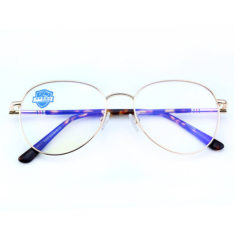跨境金屬防藍光女橢圓彈工不夾臉百搭眼鏡架大臉顯瘦眼鏡框近視框