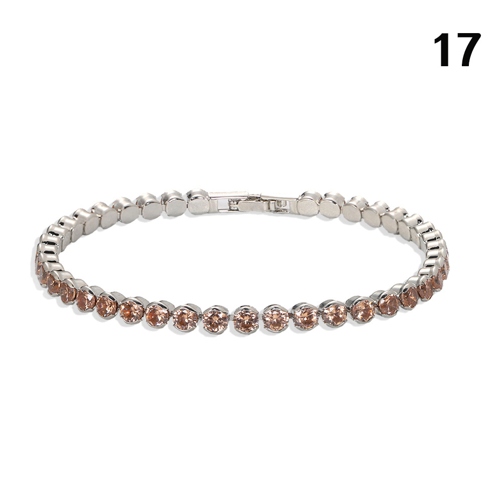 Creative Fashion Copper-inlaid Zircon Single-layer Bracelet Low-key Luxury Super Flash Full Diamond Bracelet Simple Wholesale Nihaojewelry display picture 39