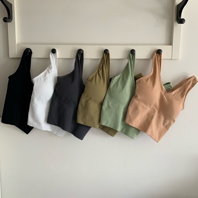 新款881四季風背心V領N1美背吊帶裹胸帶胸墊無鋼圈運動內衣女文胸