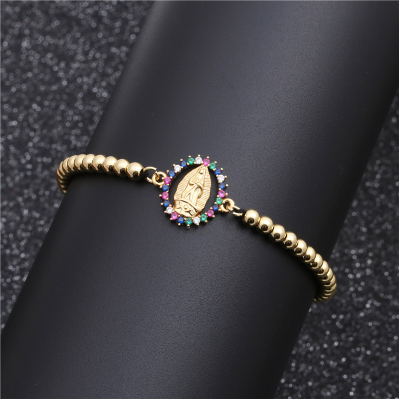 Brazilian style copper micro-set zircon adjustable bracelet Valentineu0027s Day gift wholesale nihao