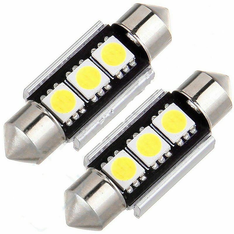 Auto LED luz de doble punta 36MM 5050 3SMD 31MM luz de techo de lectura interior decodificación canbus
