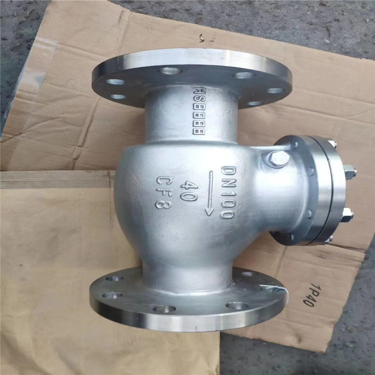 不锈钢旋启式止回阀H44W-16P  DN250止回阀的结构尺寸 标准,型号