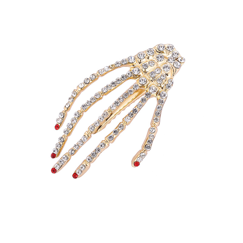 1 Piece Quantity Fashion Hand Alloy Plating Rhinestones Hair Clip 1 Piece