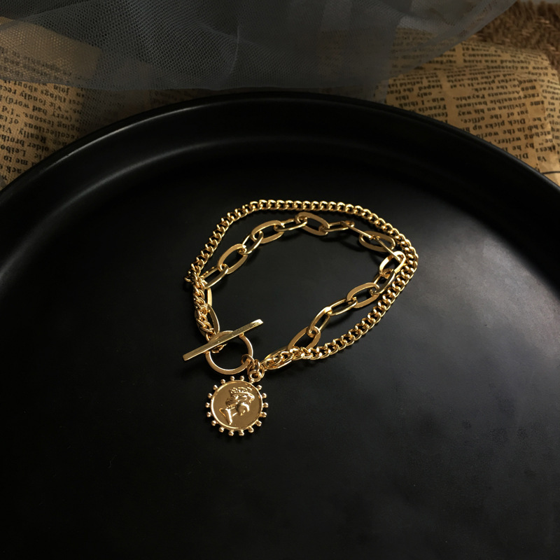 11g Weight No Inlaid Inlay Material Bracelets Classification Anniversary, Business, Travel Occasion Alloy Material Geometric Pattern Women'S Gender Plating Design Geometric No Inlaid Alloy Wholesale Chain & Link Bracelets 4