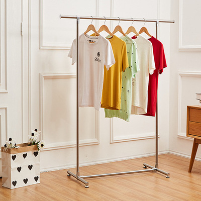 Removable outdoors Stall up Stainless steel Telescoping Coat Display rack Stainless steel Telescoping Clothes hanger Stall up Weapon