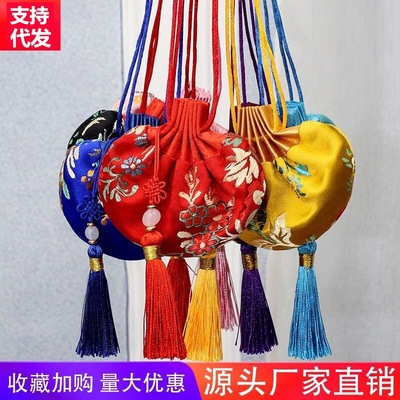 端午节香包古风香囊宫廷汉服棉缎手工织秀荷包随身空袋子赠品批发|ms