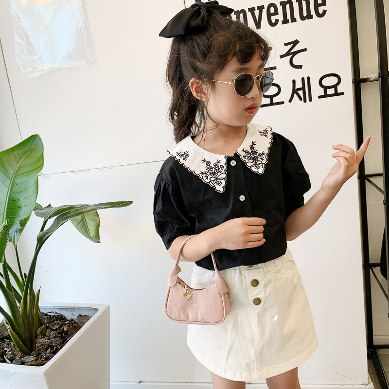 Bolso de las axilas de los niños 2021 nuevo mini bolso de mano bolso de hombro baguette estilo occidental moda todo partido bolso de niños y niñas