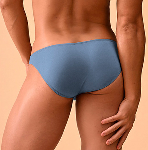 US/EU Version Men's Tight Triangular Brief with Pouch, Thin Modal, Invisible High-Cut Bikini Underwear