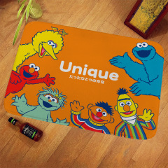 芝麻街kaws臥室進門入戶防滑腳墊門墊浴室防滑墊亞馬遜wish代發